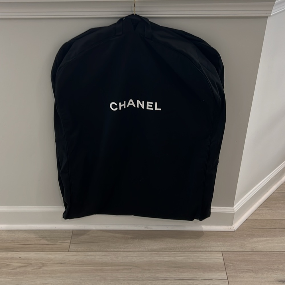Authentic Black Canvas CHANEL Garment Travel Bag - Picture 8 of 12
